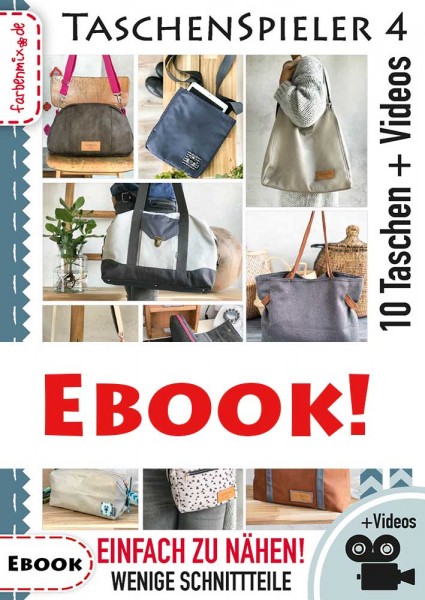 Taschenspieler 4 Mit 10 Taschenschnittmuster Ebook Oder CD Farbenmix