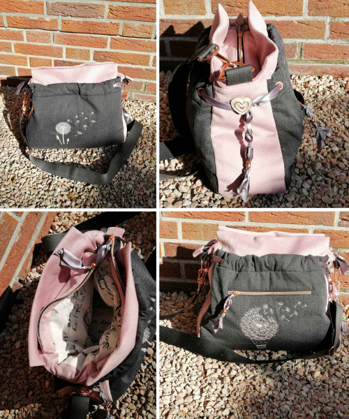 Schnittmuster Ebook Handtasche PerlMuschel in beuteliger Form von farbenmix.