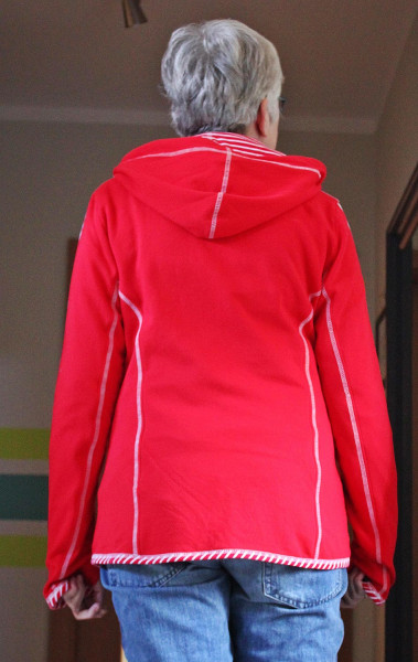 PELLWORM, Damen Fleecejacke, Schnittmuster