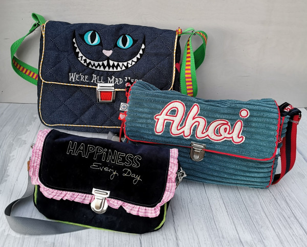 Ebook Schnittmuster Umhängetasche Idde in 3 Größen