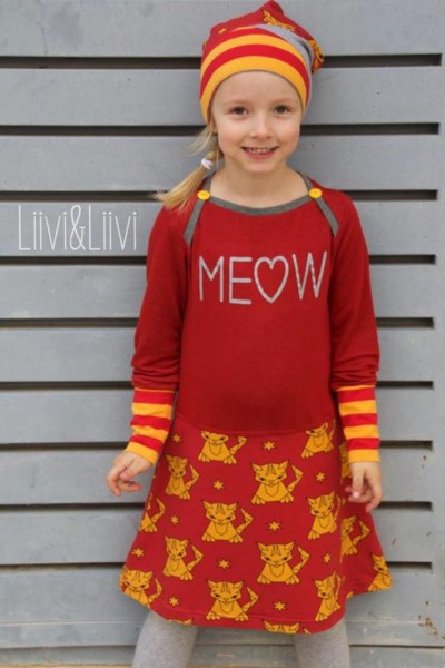 MiaLuna Ophelia - Kinder Jerseykleid für Herbst