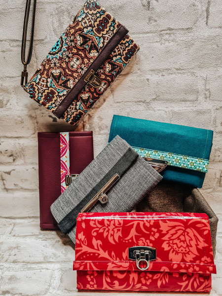 Anleitung zum Nähen von großen Geldbörsen