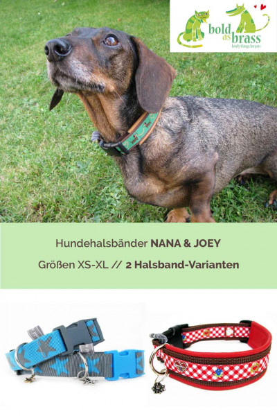 Hundehalsband nähen - Fotoanleitung Schritt für Schritt mit Größentabelle