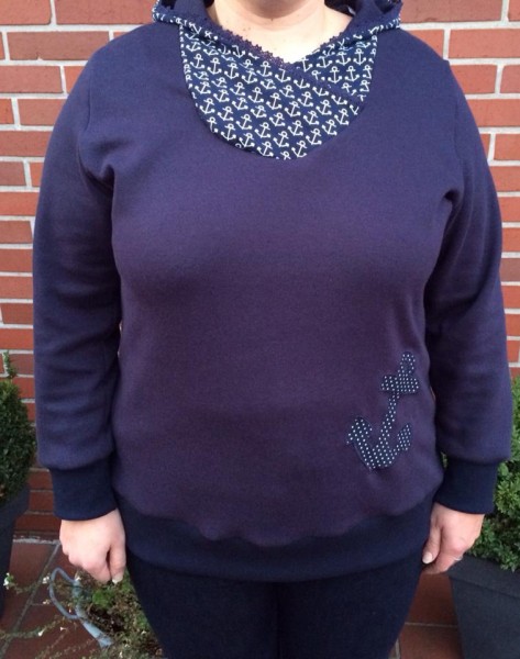 Big Lady Serena, Damenhoodie, Schnittmuster