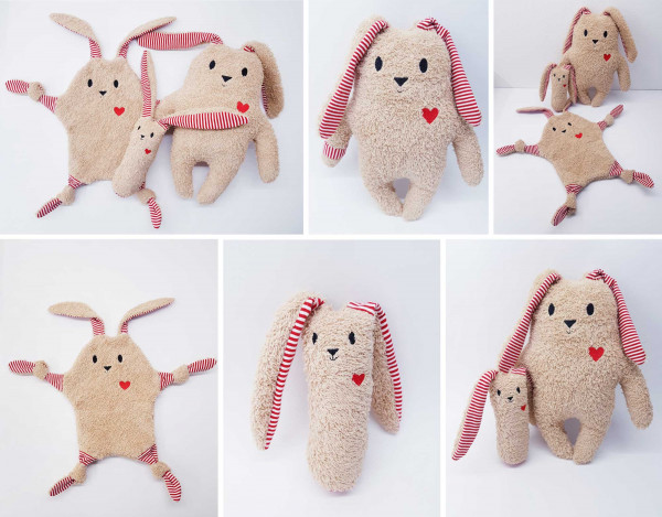 HerzHasi, 3 in 1 Ebook, Schmusetuch, Greifling, Stofftier