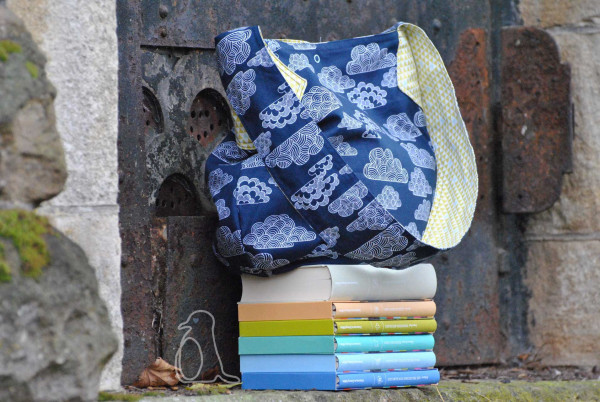 Nähanleitung Beuteltasche zum Wenden mit Schnittmuster zum Ausdrucken