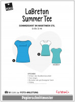 Schnittmuster LaBreton Summer Tee Sommershirt im maritimen Stil Gr. 32-46