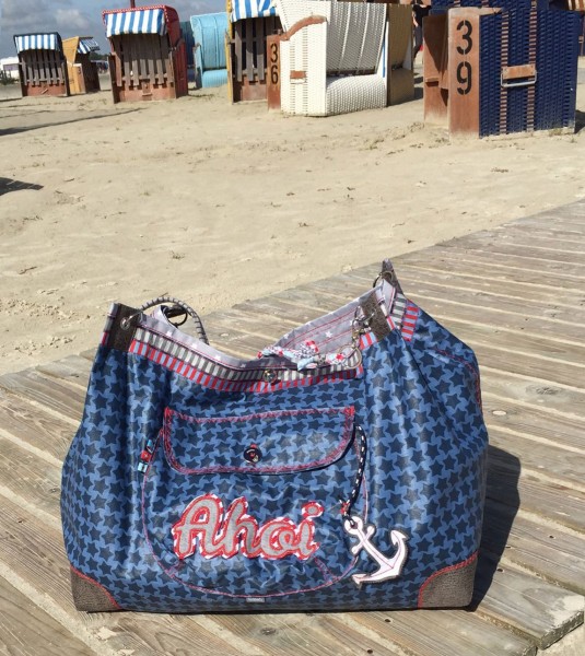 Nähanleitung große Beachbag Pernille