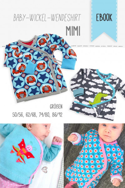 Ebook PDF-Schnittmuster Baby-Wende-Wickelshirt "Mimi"