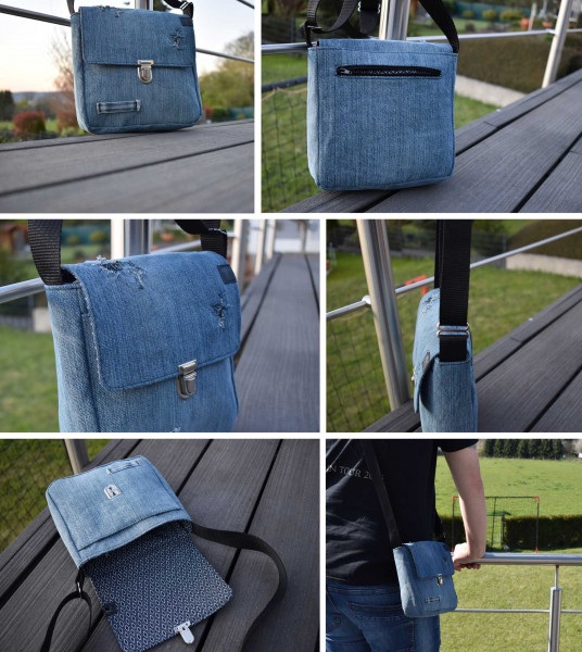 Crossbody Bag "Käthe", Kleine Umhängetasche, Ebook PDF-Schnittmuster