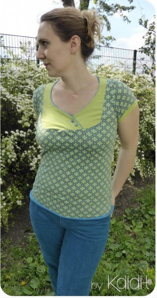 Lady Carolyn, Damenshirt mit Einsatz, Schnittmuster