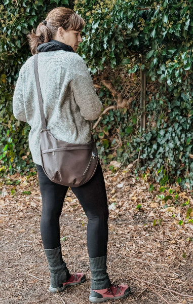 Umhängetasche mit Reißverschlüssen, ZipperRunde