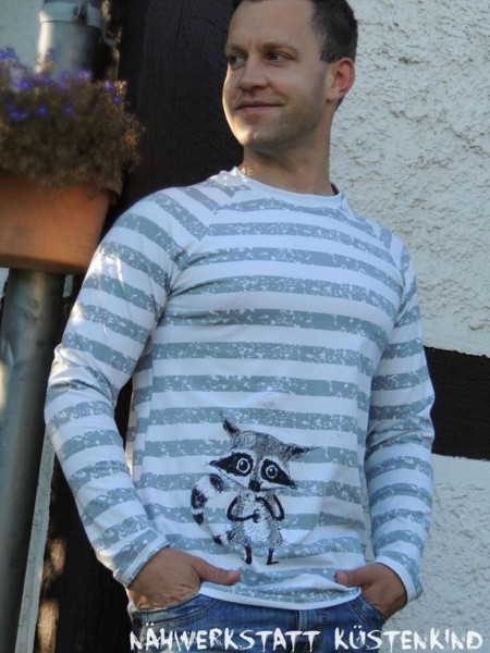 Mister Raglan, Herrenshirt mit Raglanärmeln, Schnittmuster