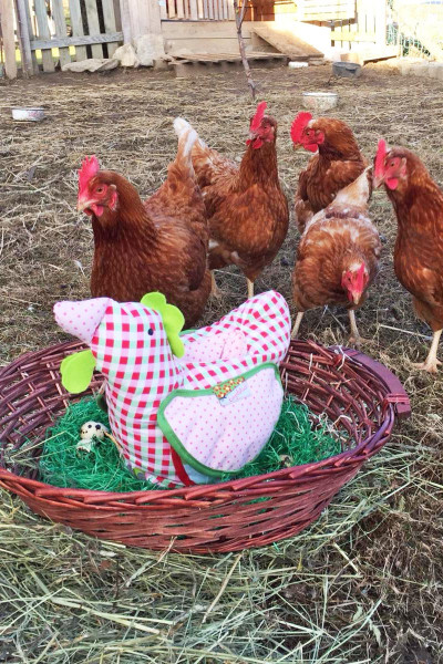 Osternest Stoffhenne Henneriette - Nähanleitung als PDF zum Downloaden