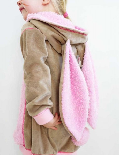 Kinder Hasenkostüm gratis Anleitung zum selber nähen