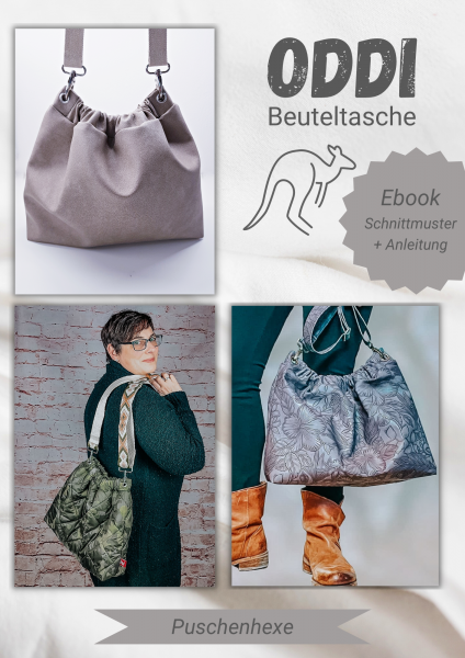 Pfiffige Beuteltasche mit Gummizug-Verschluss