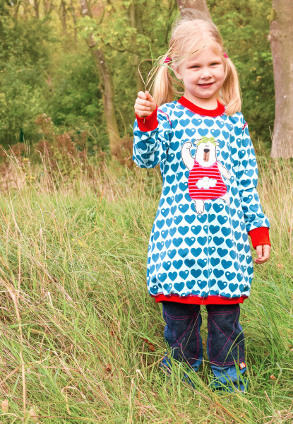 Schnittmuster Sweatshirt-Kleid Kinder - Quiara von Farbenmix