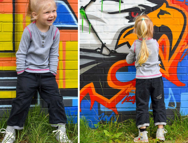 Bequeme Kinderhose in Baggyform nähen