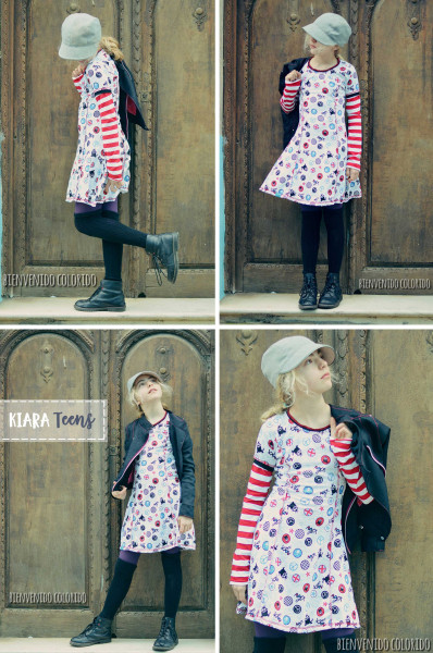 KIARA, Jerseykleid Teens, Schnittmuster