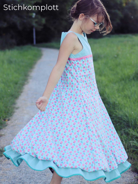 UNIQUE, Festtagskleid, Schnittmuster