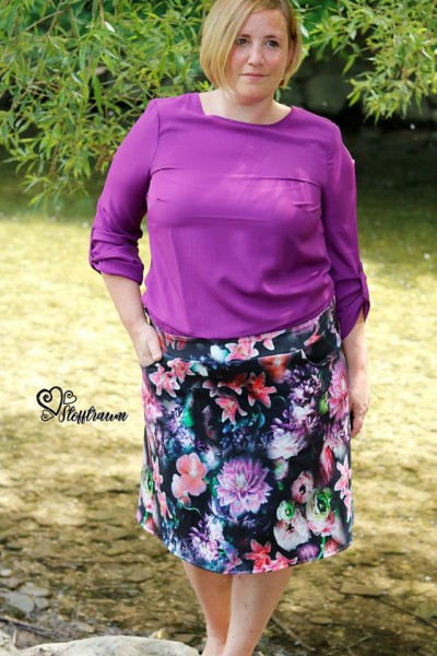 Schnittmuster Knielanger Damenrock Big Lady Shay von mialuna