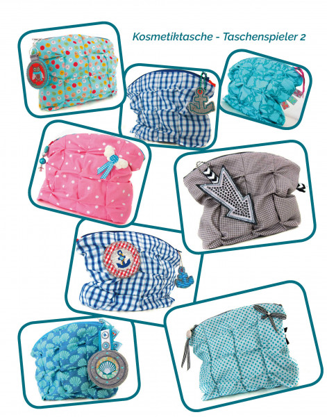 Kosmetiktasche mit Falten Nähanleitung für Anfänger