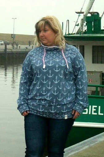 MiaLuna Big Size Schnitt Hoodie