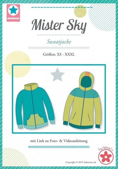 Papierschnittmuster Cover Mister Sky von miaLuna