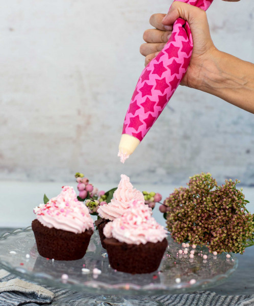 Nähanleitung Spritzbeutel, waschbar aus beschichteter Baumwolle