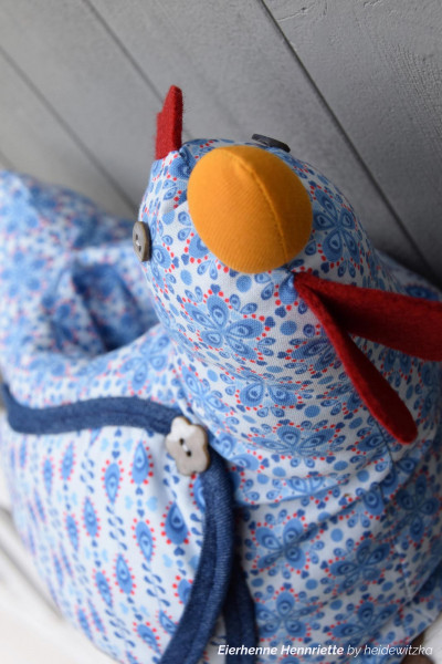 Schnittmuster Osternest Huhn zum Eier wärmen