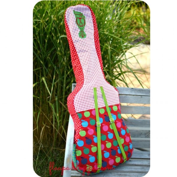 Schnittmuster für eine Gitarrentasche mit Anleitung zum selber Nähen von farbenmix