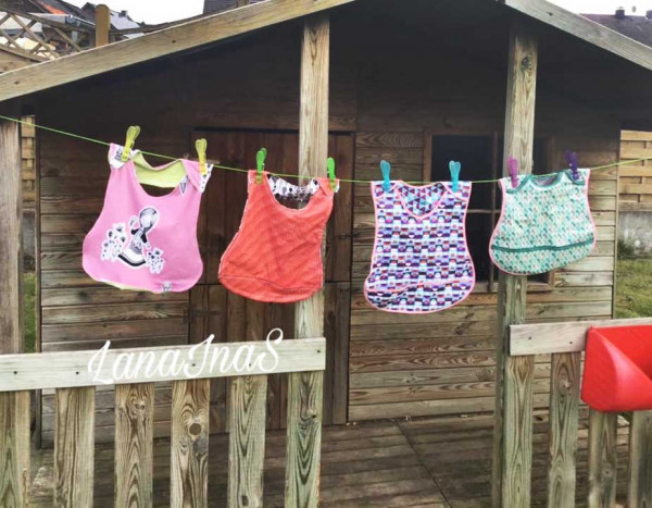 Baby-Schlupflätzchen - Gratis Schnittmuster zum Downloaden