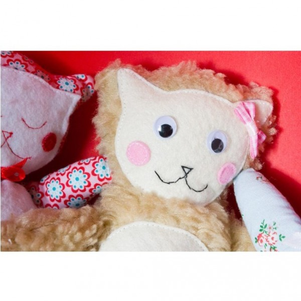 Katze aus Plüschstoff selber nähen