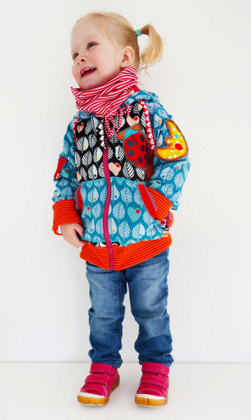 Sweatjacke aus Graziela Blätterjersey