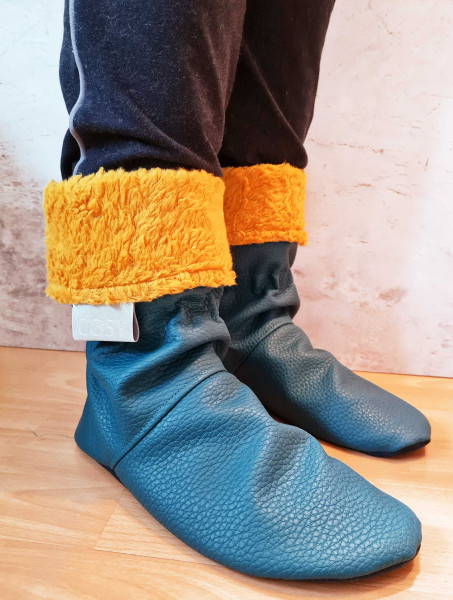 Kuschelbooties Hüttenschuhe, Schnittmuster mit Nähanleitung