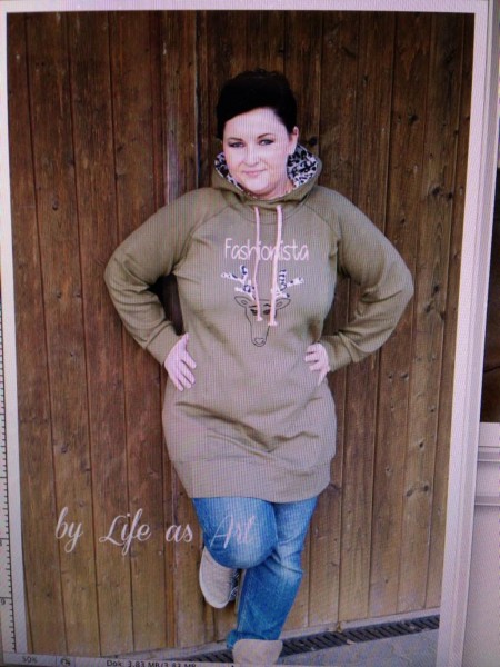 Big Lady Comet, Plus-Size-Hoodie, Schnittmuster
