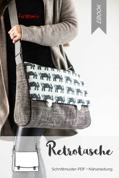 Ebook Schnittmuster "Retrotasche" Umhängetasche