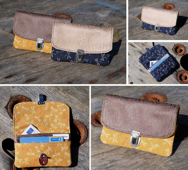 Schnittmuster und Nähanleitung "Mini-Geldbörse"