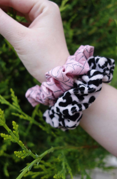 Scrunchies, Haargummi Nähanleitung zum Downloaden