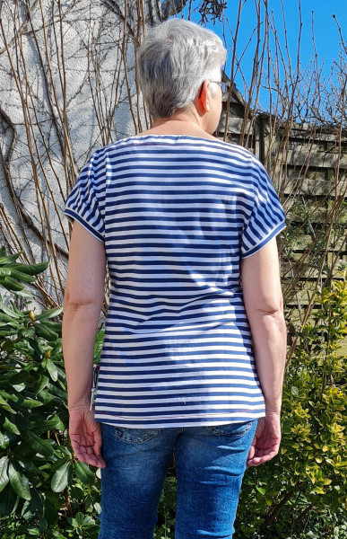 Schnittmuster Damen-Sommershirt La Breton maritimer Streifenlook