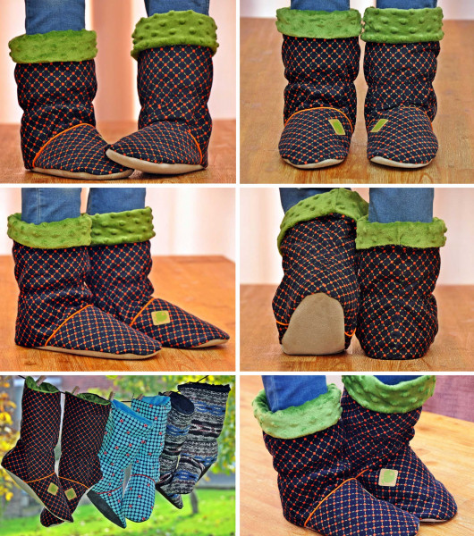 Kuschel Hausschuhe PDF Nähanleitung