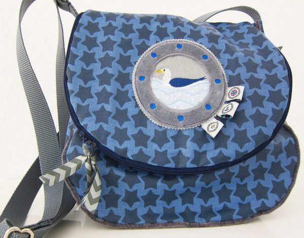 Schnittmuster Umhängetasche mit Reißverschluss-Klappentasche