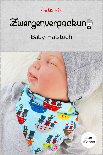 Babyhalstuch nähen - Kostenlose Anleitung Farbenmix