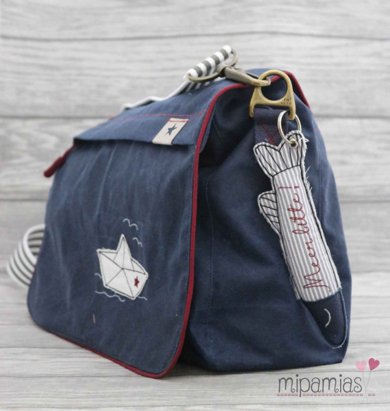 CityStyle Umhängetasche aus Canvas im maritimen Look.