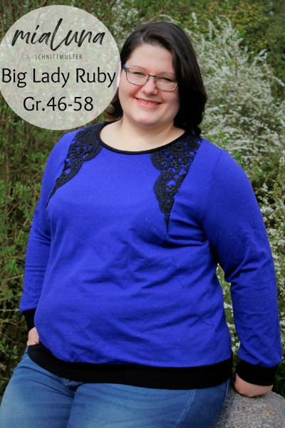 Big Lady Ruby, Plus-Size-Sweatshirt, Schnittmuster
