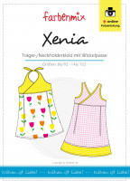 XENIA, Kinderkleid mit Wickeloberteil, Schnittmuster (B-Ware)