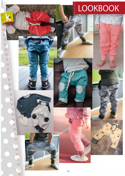 Schnittmuster Checkerhose Klimperklein in schmaler Passform Gr. 44-104