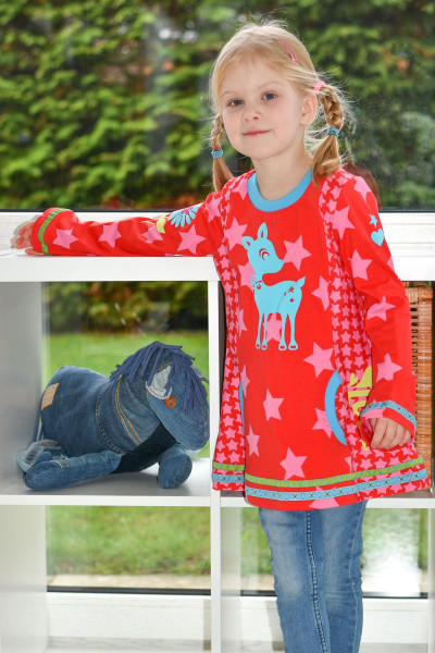 Süßes Tunikashirt für Mädchen nähen