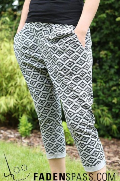 Schnittmuster Sommerhose Chinohose Frauen