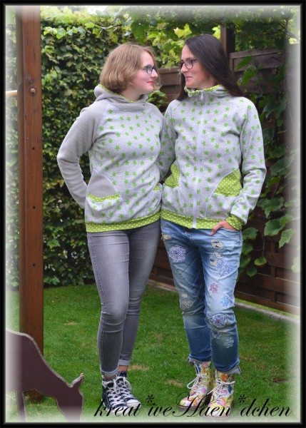 Paula, Damen Raglanjacke/Sweatshirt Damen, Schnittmuster